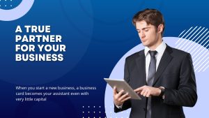 Editable business card